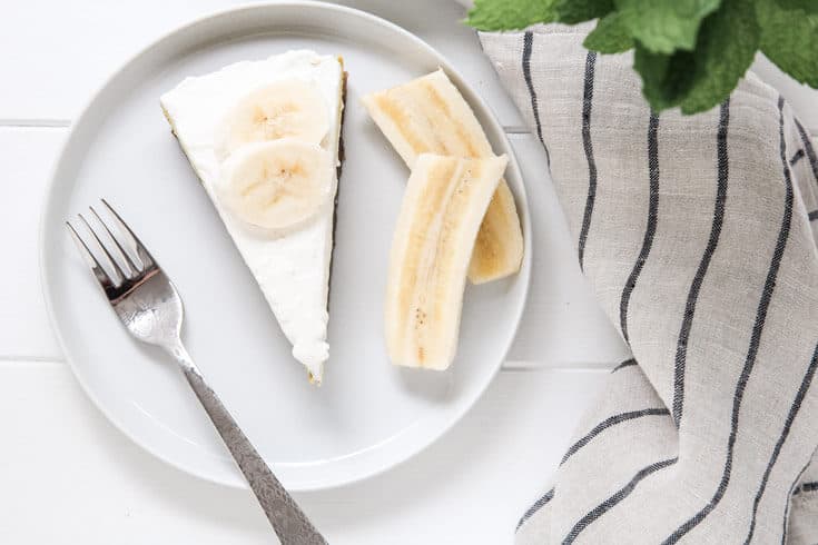 Recette de tarte à la crème végétalienne à la banane