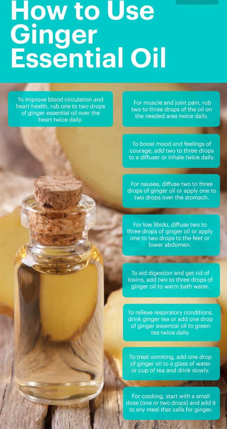 Utilisations de l'huile essentielle de gingembre - Dr Axe