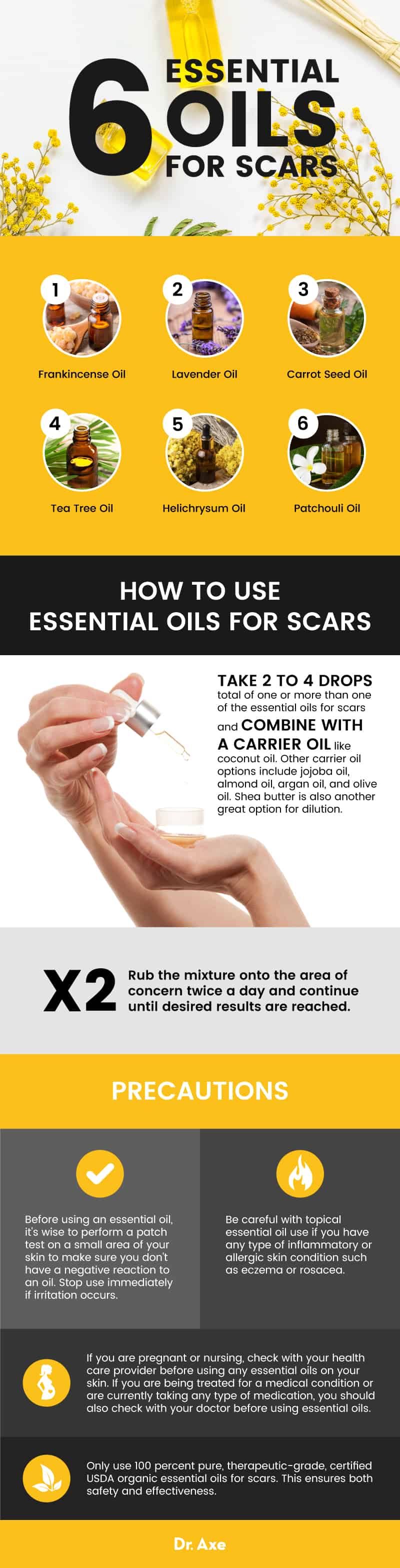 6 huiles essentielles pour les cicatrices - Dr Axe